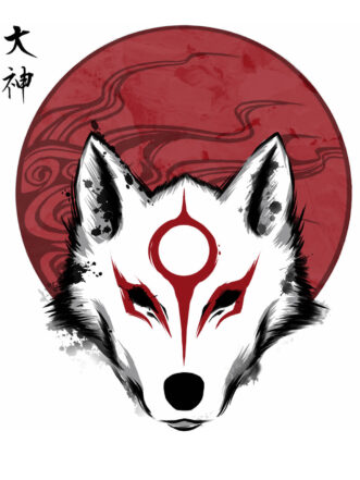 T-shirt Princesa Mononoke - Red Sun God