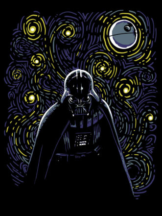 T-shirt Star Wars - Starry Dark Side