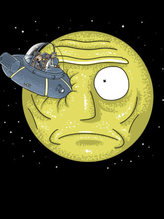 T-shirt Rick and Morty - Rick to the Moon