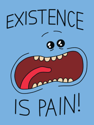 T-shirt Mr Meeseeks - Existence is Pain