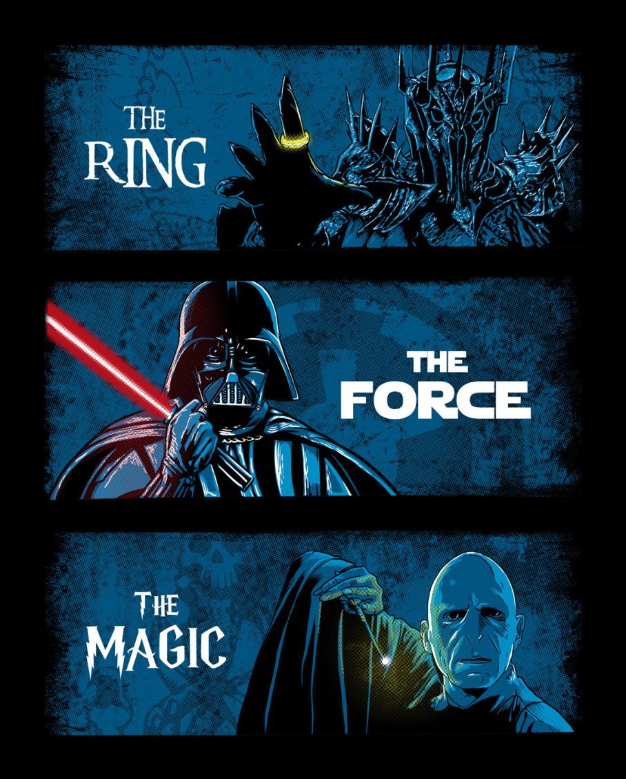 The Dark Lords T-Shirt - Star Wars, Harry Potter, Lord of the Rings